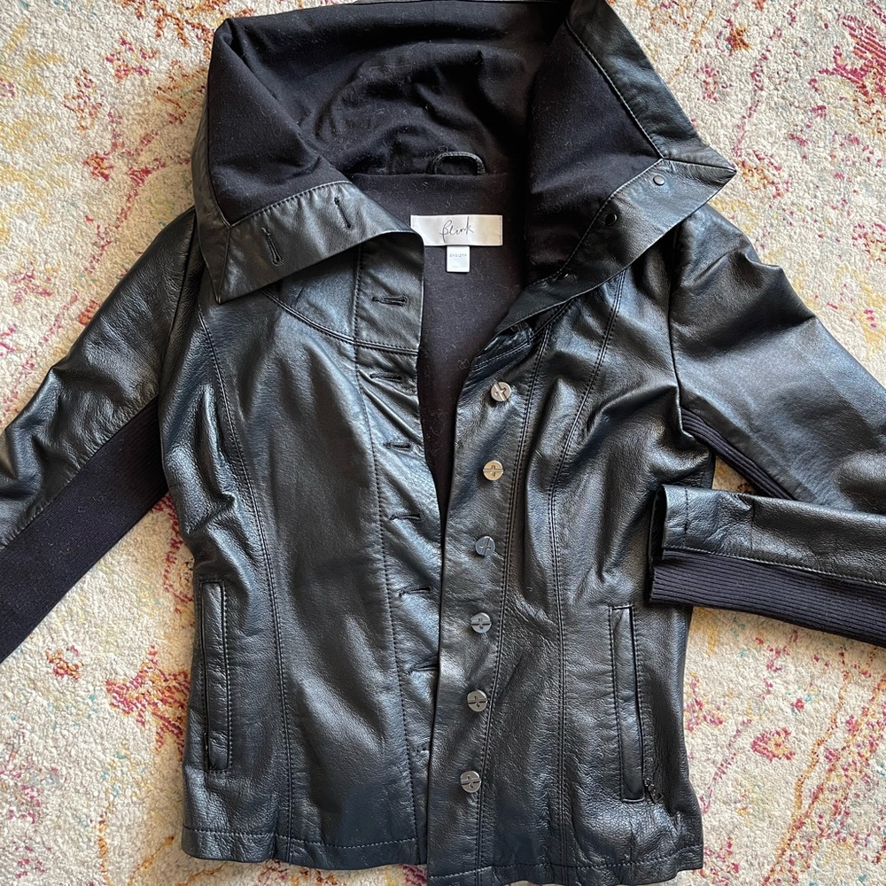Leather jacket, worn once!